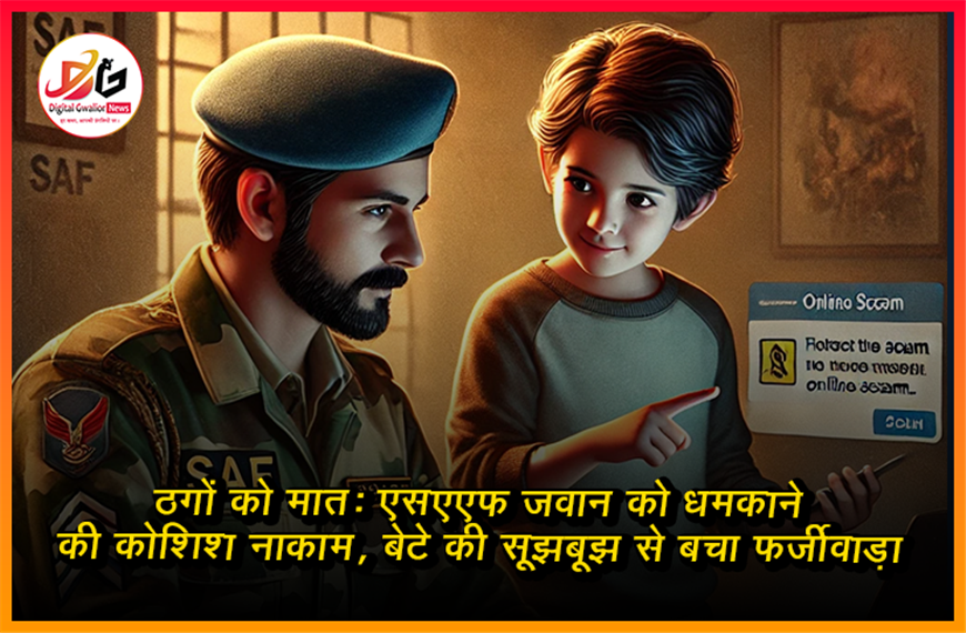 ठगों को मात: एसएएफ जवान को धमकाने की कोशिश नाकाम, बेटे की सूझबूझ से बचा फर्जीवाड़ा